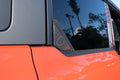 2021+ Bronco Topographic Design Rear Window Triangle Overlays 4 Door 2022 2023 2024 2025