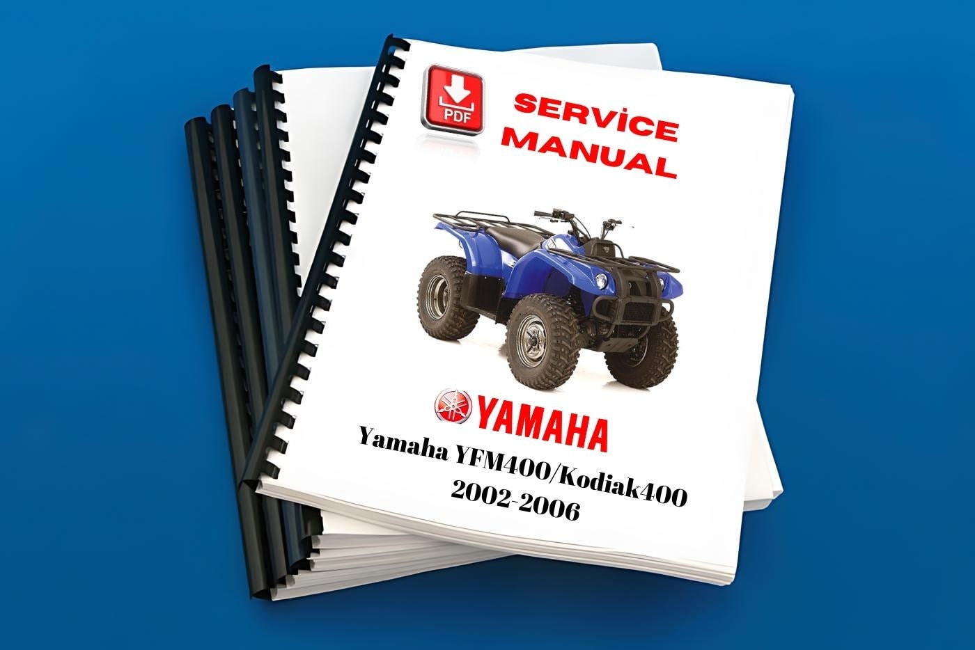 Yamaha YFM400 Kodiak 400 2002 2003 2004 2005 2006 Service Manual