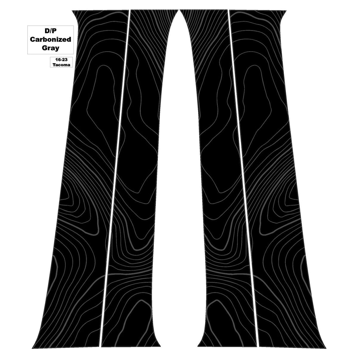 2016-2023 Toyota Tacoma Topographic Map B Pillar Overlays - 3rd Generation