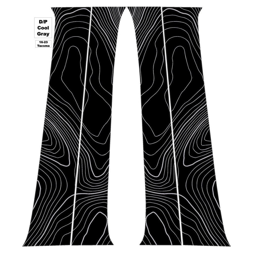 2016-2023 Toyota Tacoma Topographic Map B Pillar Overlays - 3rd Generation