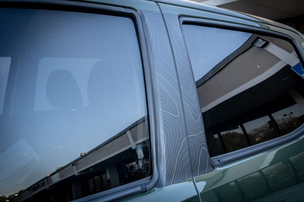 2016-2023 Toyota Tacoma Topographic Map B Pillar Overlays - 3rd Generation