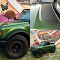 2021+ Bronco Topographic Map Hood Overlay - Clear Stealth