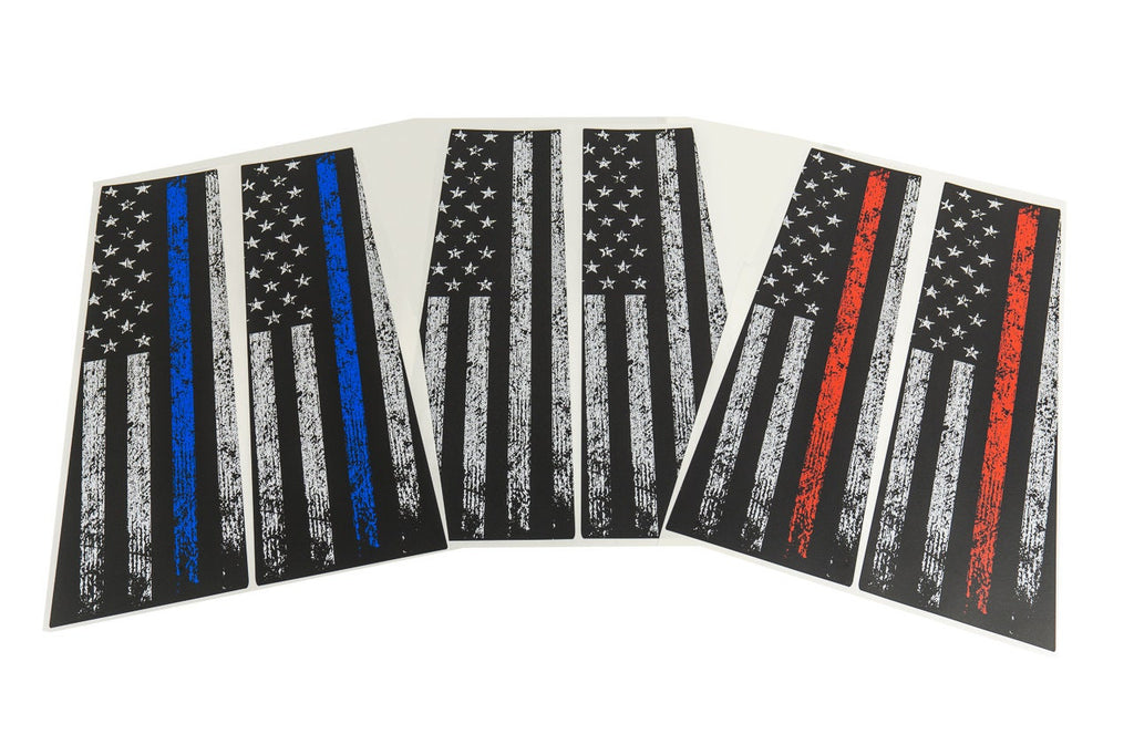 2021+ Bronco American Flag Design B Pillar Protection Overlays 4 Door 2022 2023