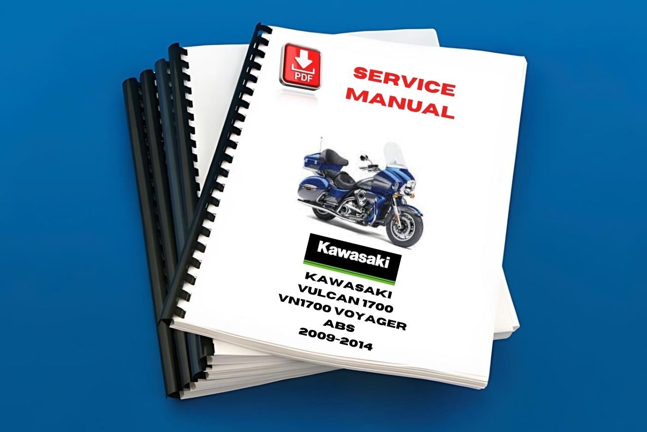 Kawasaki Vulcan 1700 Vn1700 Voyager 2009 - 2014 Service Manual