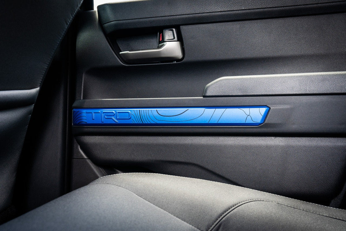 Fits 2024 Toyota Tacoma 4th Gen Topographic Map "TRD" Door Overlays