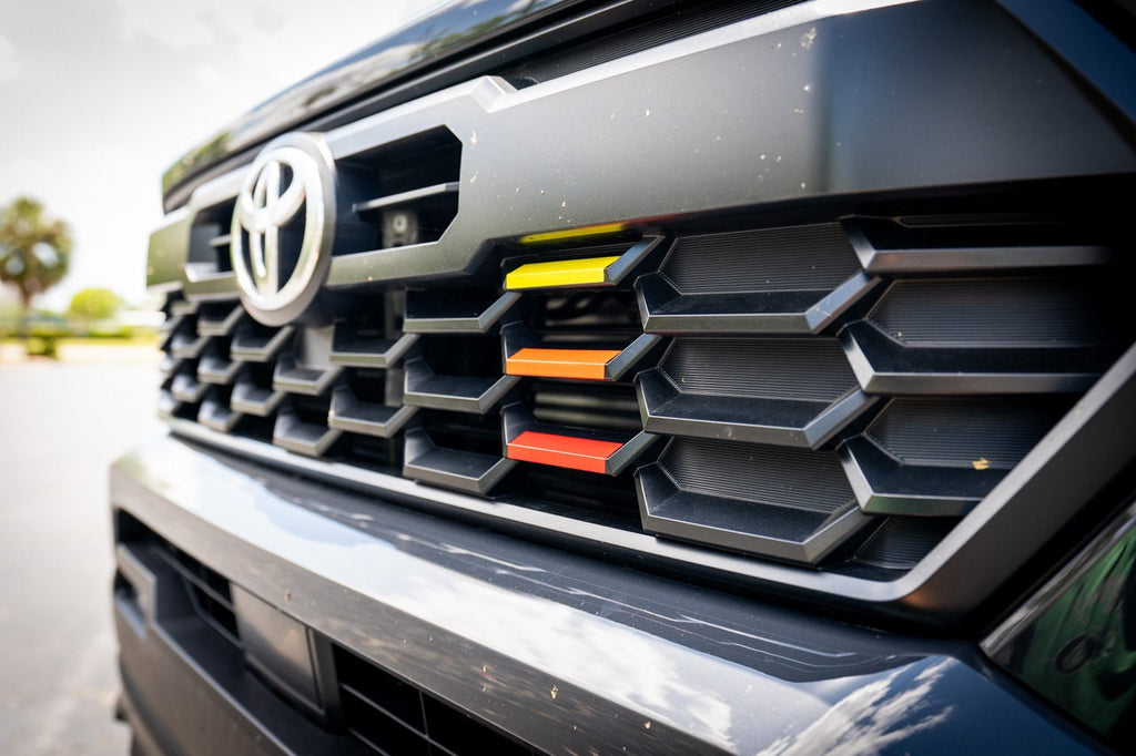 2024 Toyota Tacoma 4th Gen Heritage Grille Tri Bar Overlays