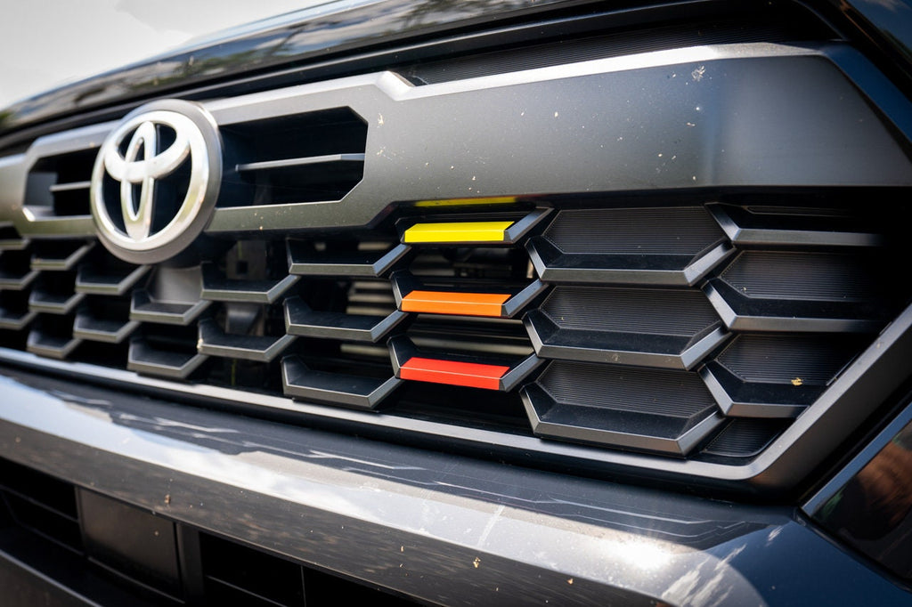 2024 Toyota Tacoma 4th Gen Heritage Grille Tri Bar Overlays
