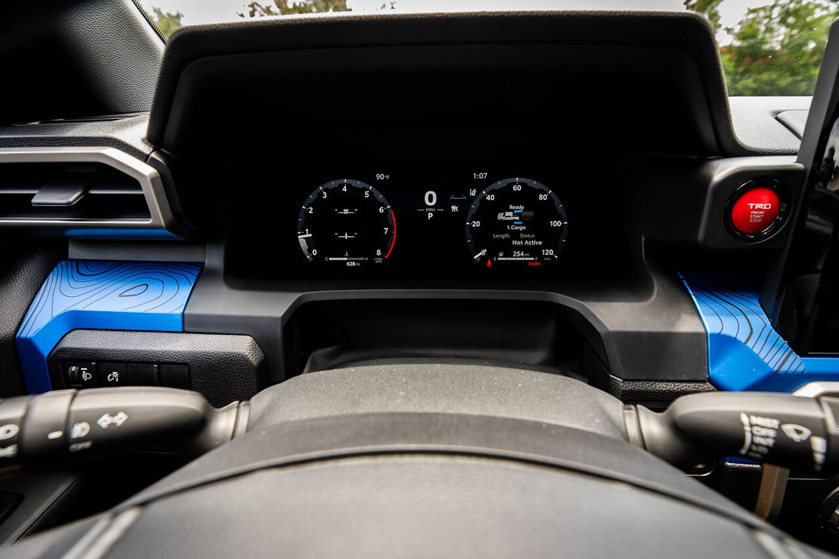 2024 Toyota Tacoma 4th Gen Topographic Map Dash Overlays 2025