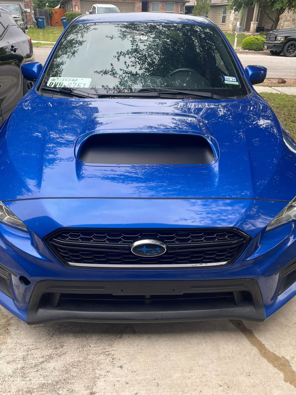 2015-2021 Subaru WRX STI 3D Carbon Hood Scoop Overlay