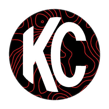 KC HiLites Pro6 Titan Gravity Topographic Map Light Cover Overlays