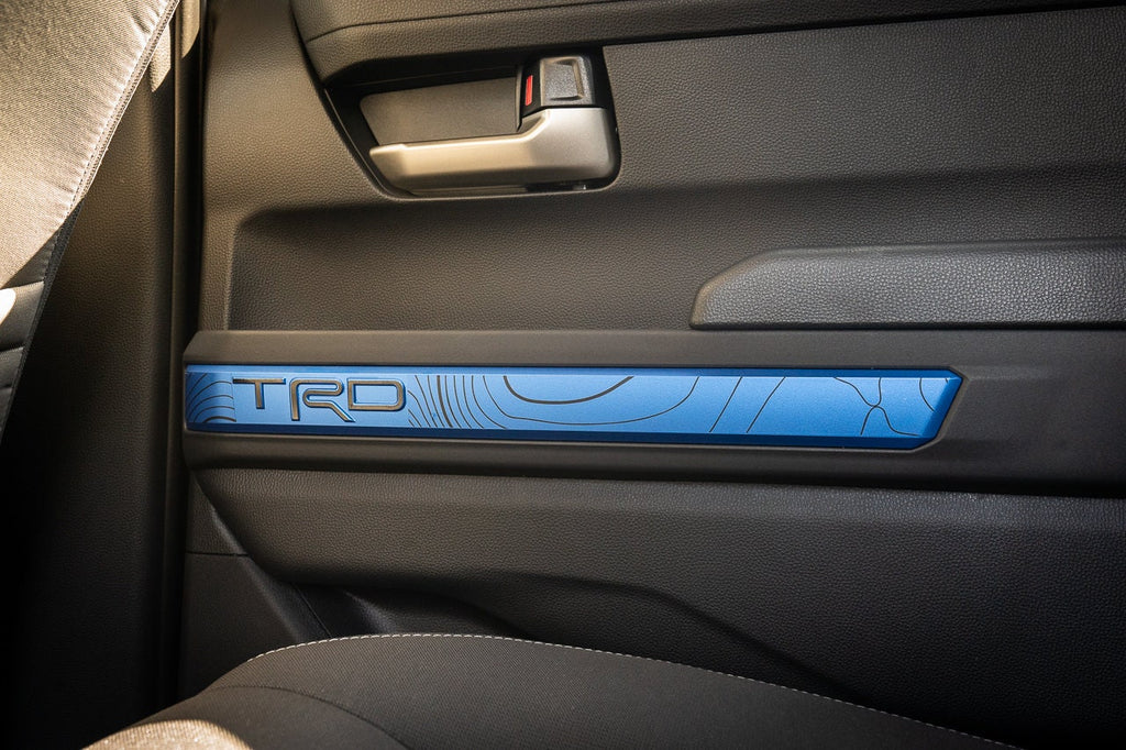 Fits 2024 Toyota Tacoma 4th Gen Topographic Map "TRD" Door Overlays