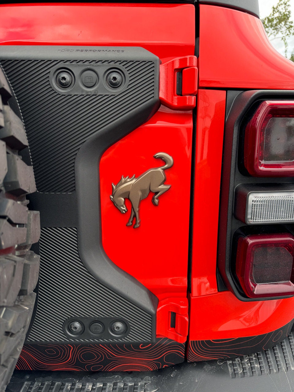 Bronco Buckrap(tor) Acrylic Tailgate Emblem for 2021 2022 2023 2024