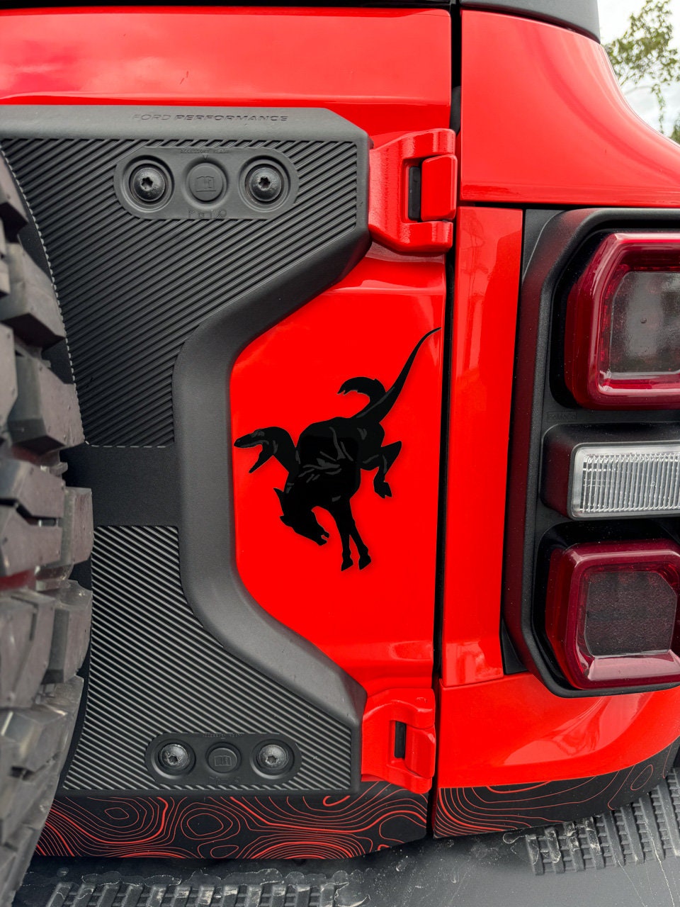 Bronco Buckrap(tor) Acrylic Tailgate Emblem for 2021 2022 2023 2024