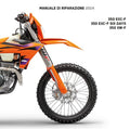 2024 KTM 350 EXC-F Manuale di Riparazione Italian Language