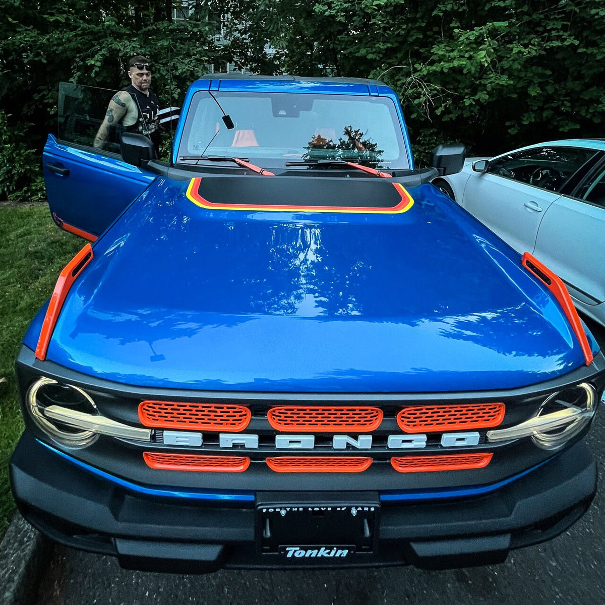 Retro 2021+ Ford Bronco Hood Overlay for 2021 2022 2023