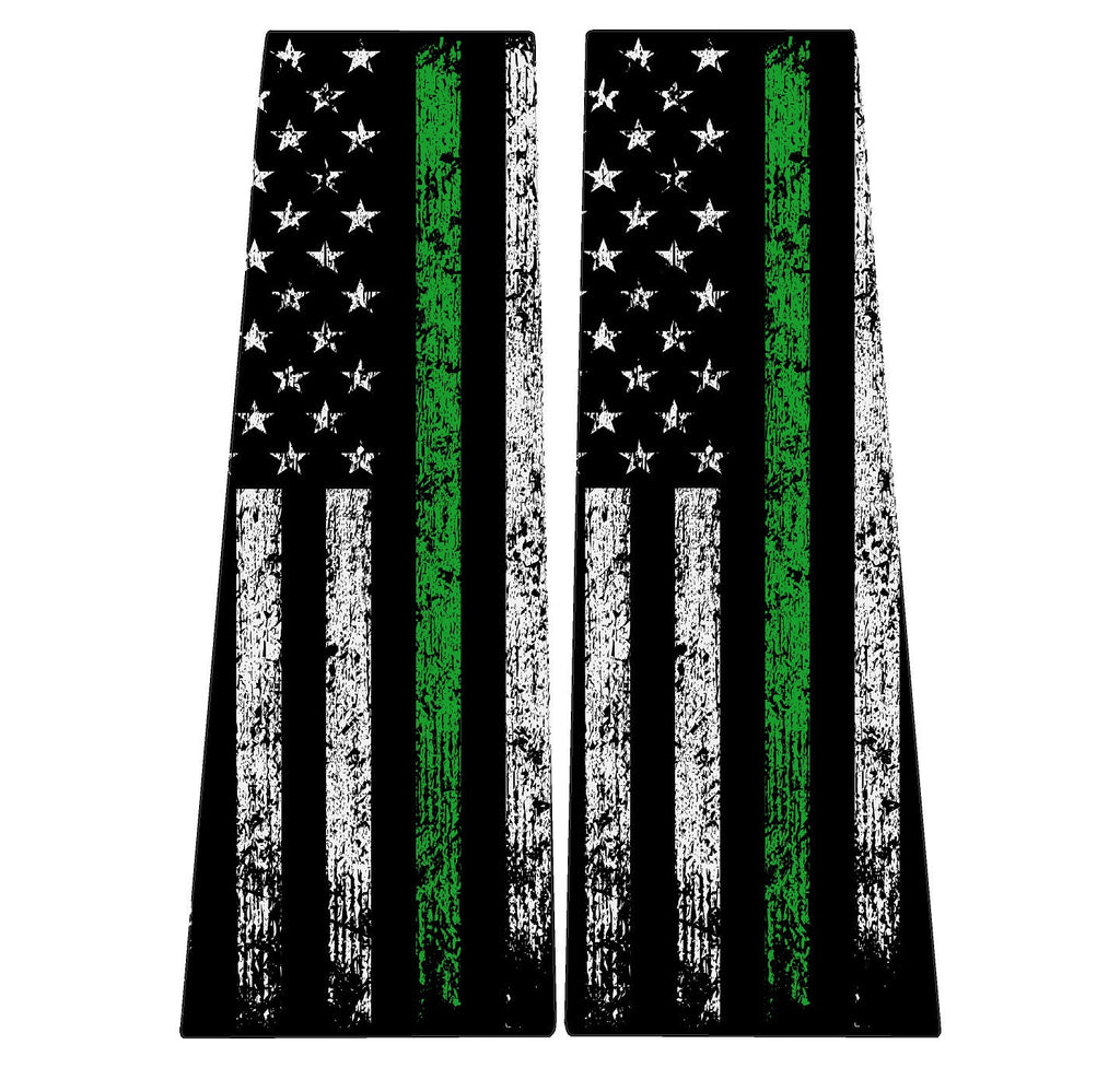 2021+ Bronco American Flag Design B Pillar Protection Overlays 4 Door 2022 2023