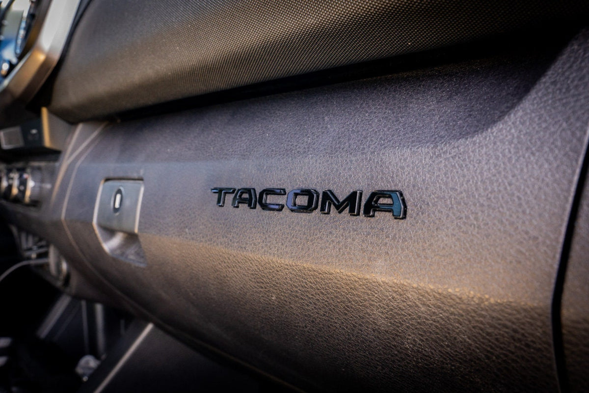 2016-2023 Toyota Tacoma Glovebox Overlays in Acrylic - 3rd Generation