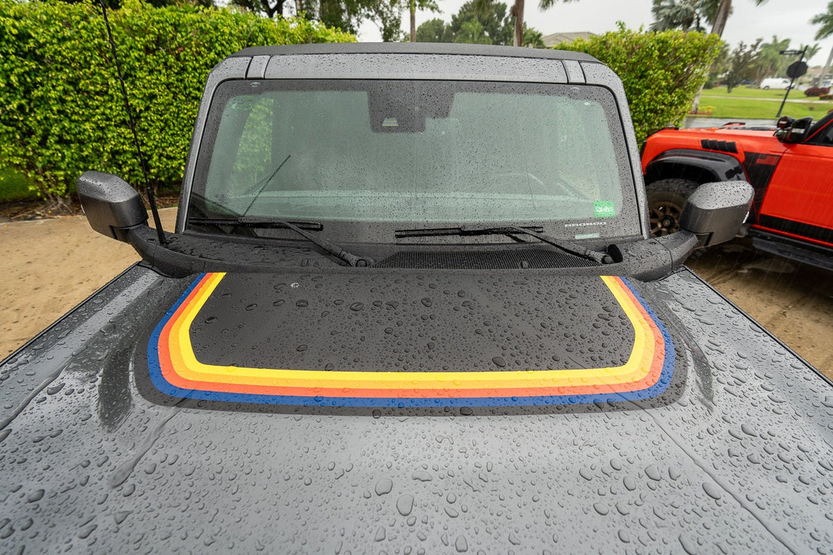 Retro 5 2021+ Ford Bronco Hood Overlay for 2021 2022 2023