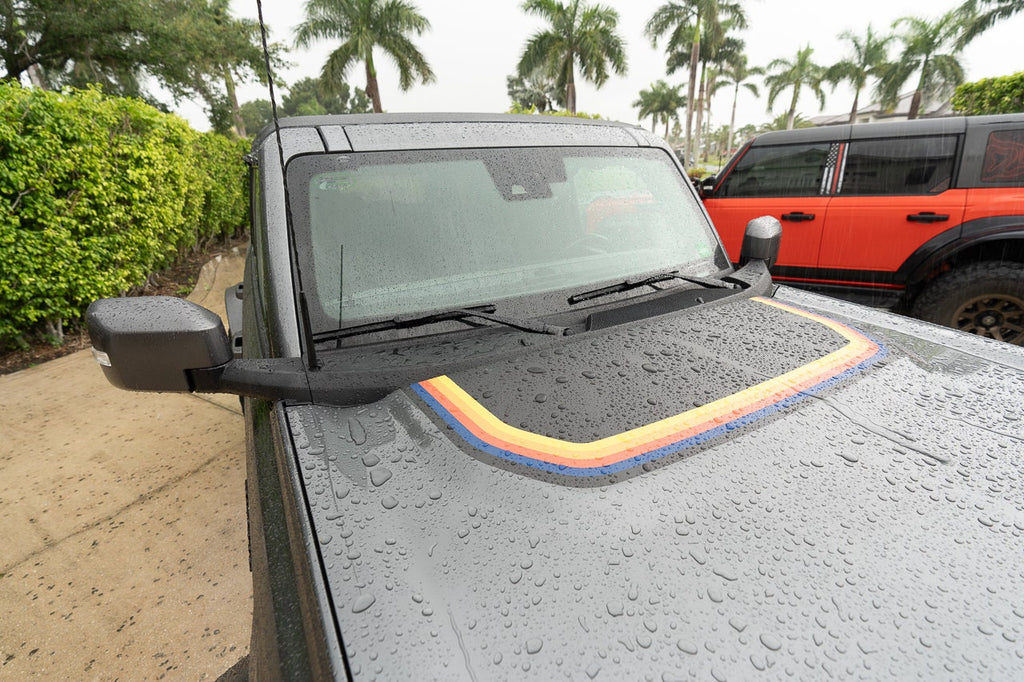 Retro 5 2021+ Ford Bronco Hood Overlay for 2021 2022 2023