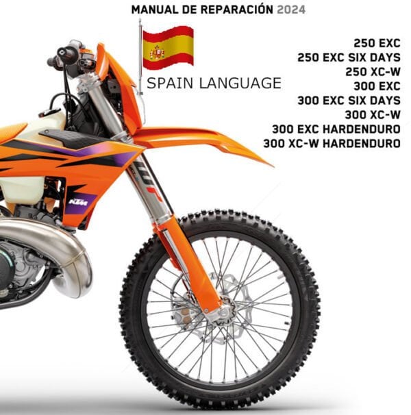 2024 KTM 250-300 TBI EXC Manual de Reparacion Spanish