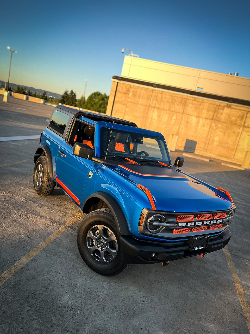 Retro 2021+ Ford Bronco Hood Overlay for 2021 2022 2023