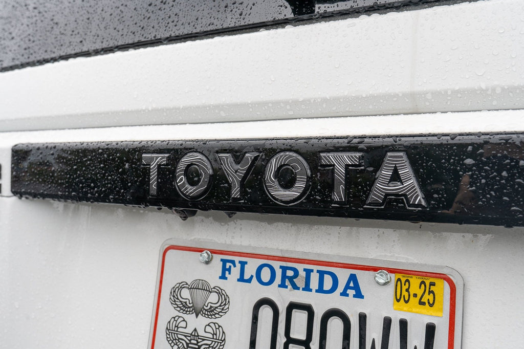 2024 Toyota Land Cruiser Topographic Rear Tailgate Liftgate Letter Overlays 2025