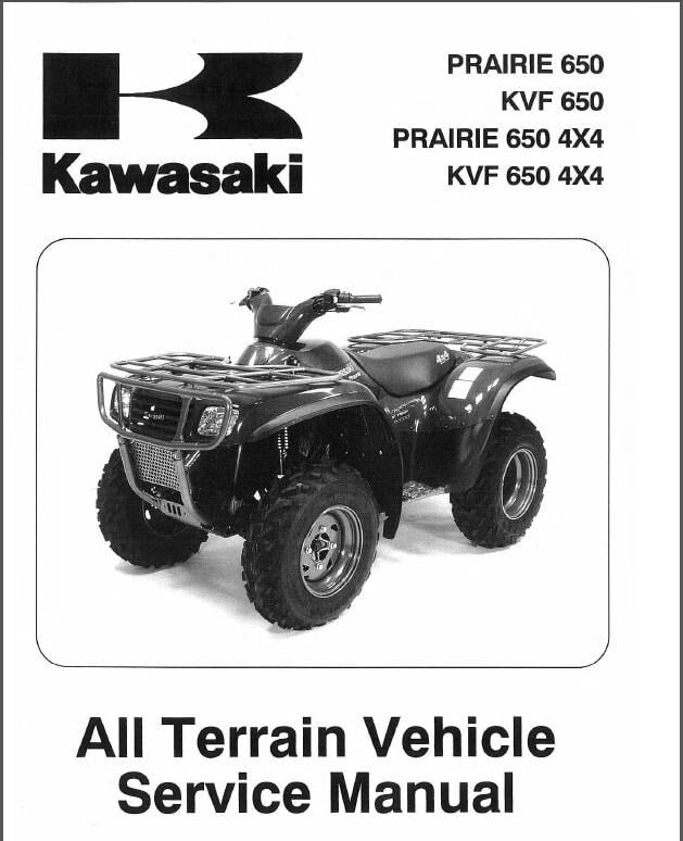 2002-2003 Kawasaki Prairie 650 ( KVF 650 ) 4x4 ATV Service Manual