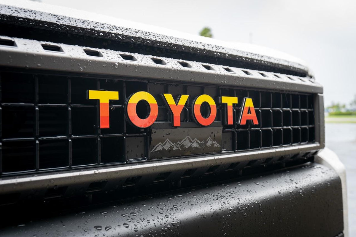 2024 Toyota Land Cruiser Acrylic Front Grille Letter Overlays 2025