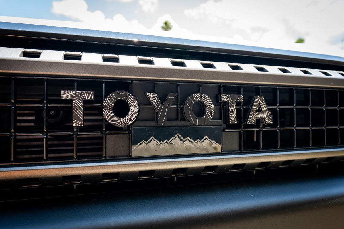 2024 Toyota Land Cruiser Topographic Grille Letter Overlays 2025