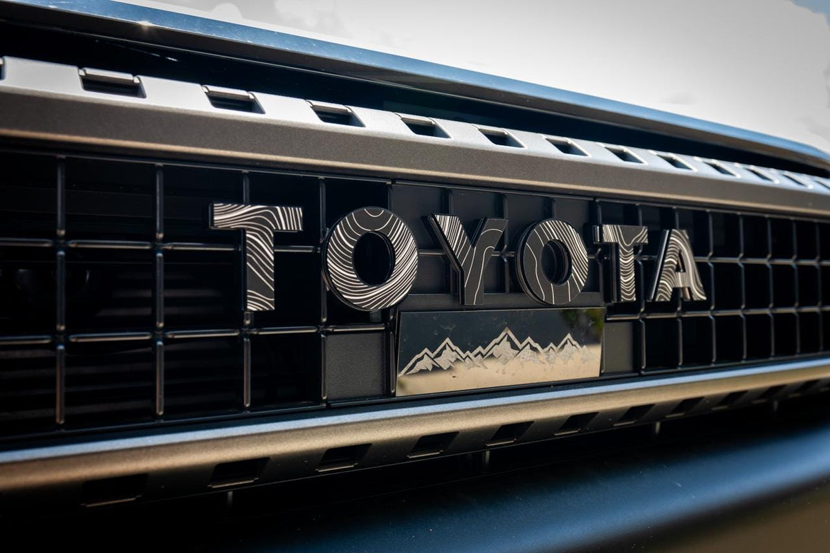2024 Toyota Land Cruiser Topographic Grille Letter Overlays 2025