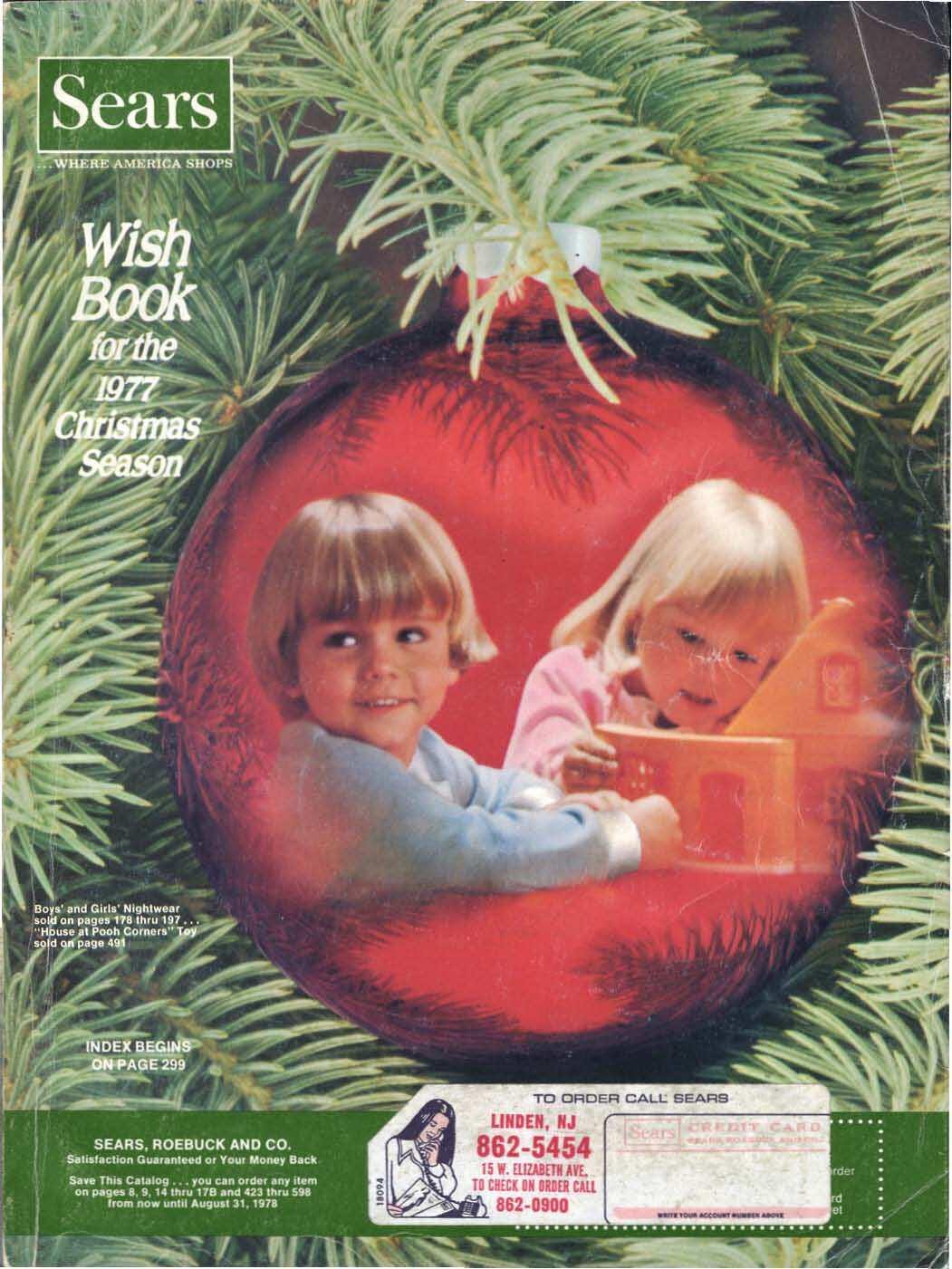 1977 Sears Christmas Catalog, Sears Wish book 1977, Vintage Sears