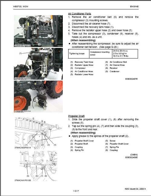 Kubota ME5700 Tractor WSM Service Repair Workshop Manual