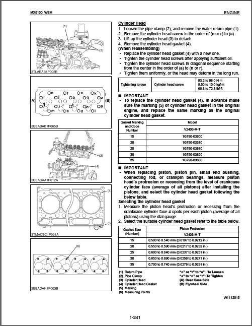 Kubota MX5100 Tractor WSM Service Repair Workshop Manual