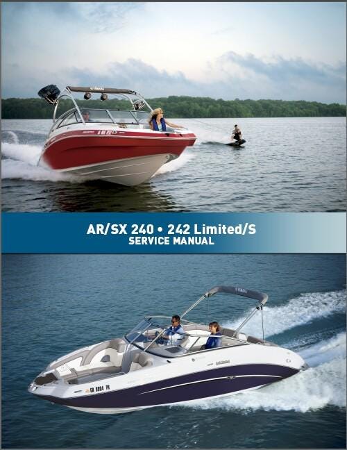 Yamaha SXT1800 242 Limited S AR240 SX240 HO Jet Sport Boat Service Repair Manual