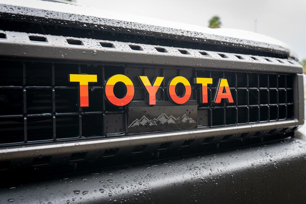2024 Toyota Land Cruiser Acrylic Front Grille Letter Overlays 2025 2026 Also Fits FJ Cruiser