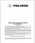 2014 Polaris Sportsman 570 EFI (EPS / Forest / Touring ) ATV Service Manual