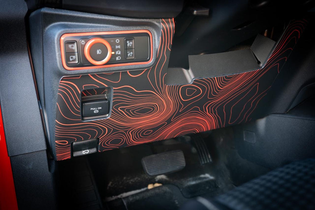 2021+ Bronco Topographic Under Steering - Decals Stickers
