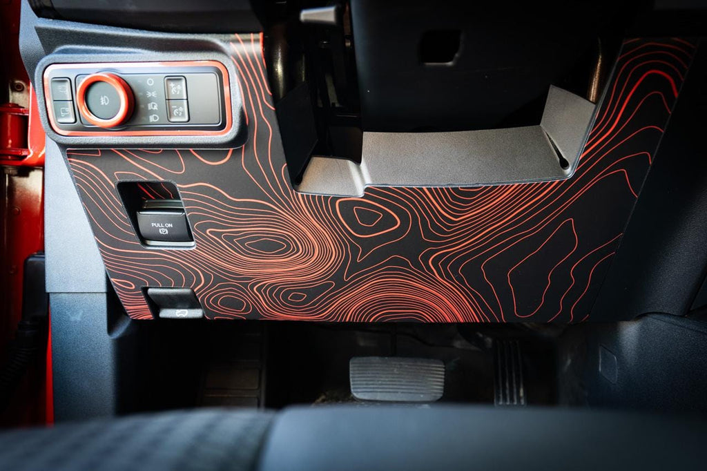 2021+ Bronco Topographic Under Steering - Decals Stickers