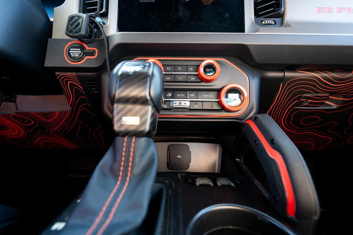 2021+ Bronco Topographic Under Steering - Decals Stickers