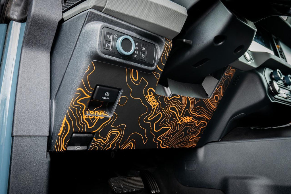2021 2022 Bronco Topographic Under Steering Type A - Decals Stickers