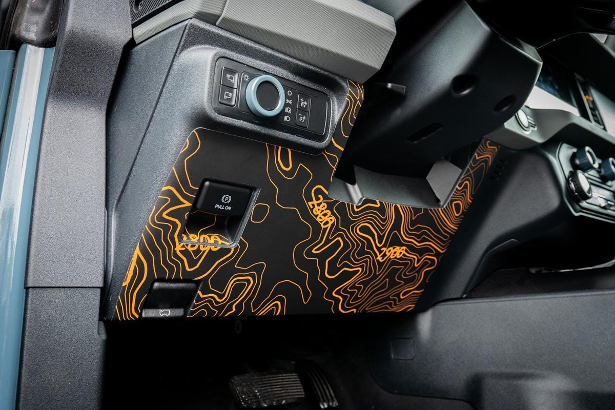 2021 2022 Bronco Topographic Under Steering Type A - Decals Stickers