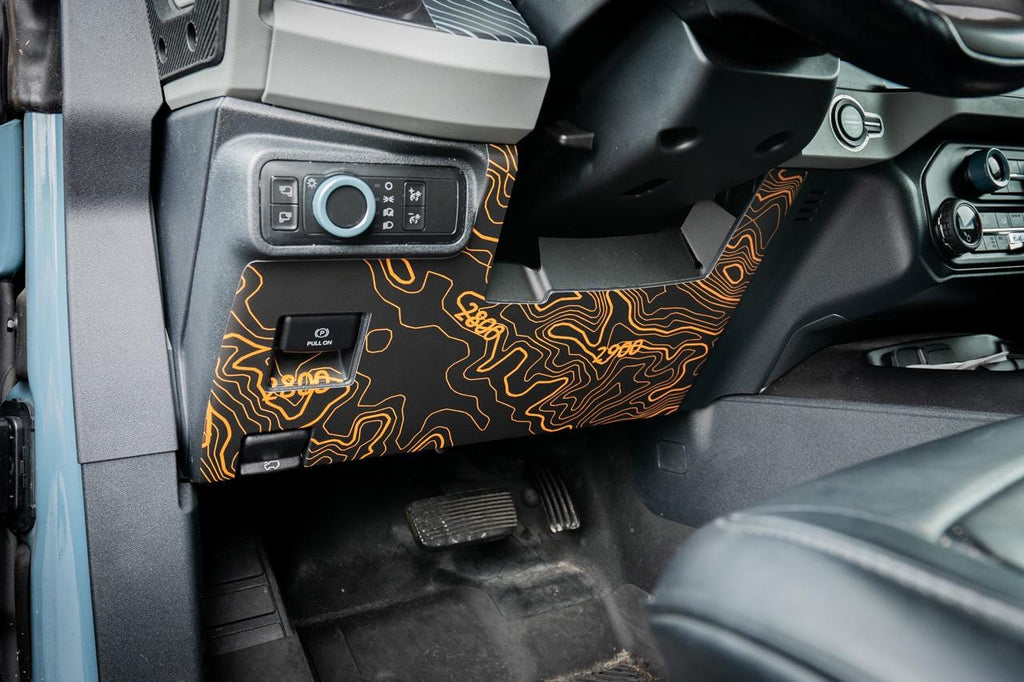 2021 2022 Bronco Topographic Under Steering Type A - Decals Stickers