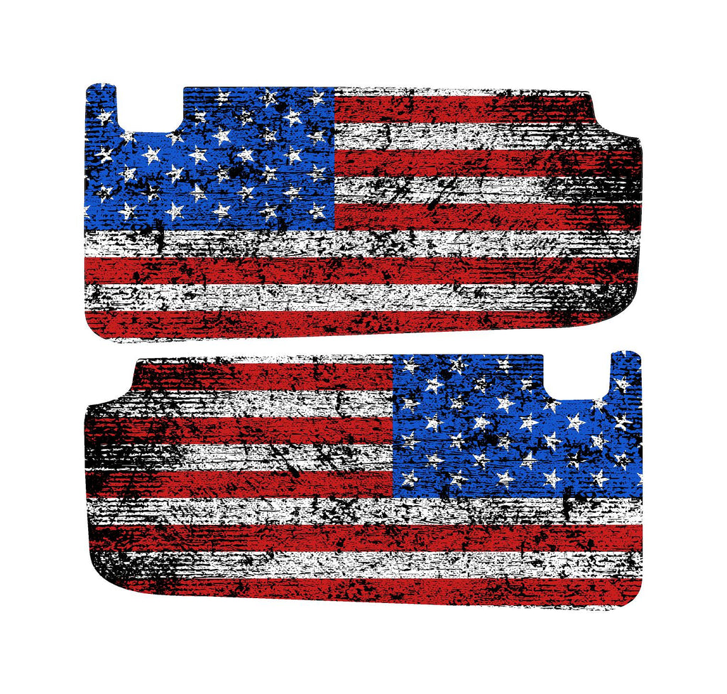 For 2024 Ranger Raptor American Flag Full Coverage Sun Visor Cover Up Decals Stickers 2025