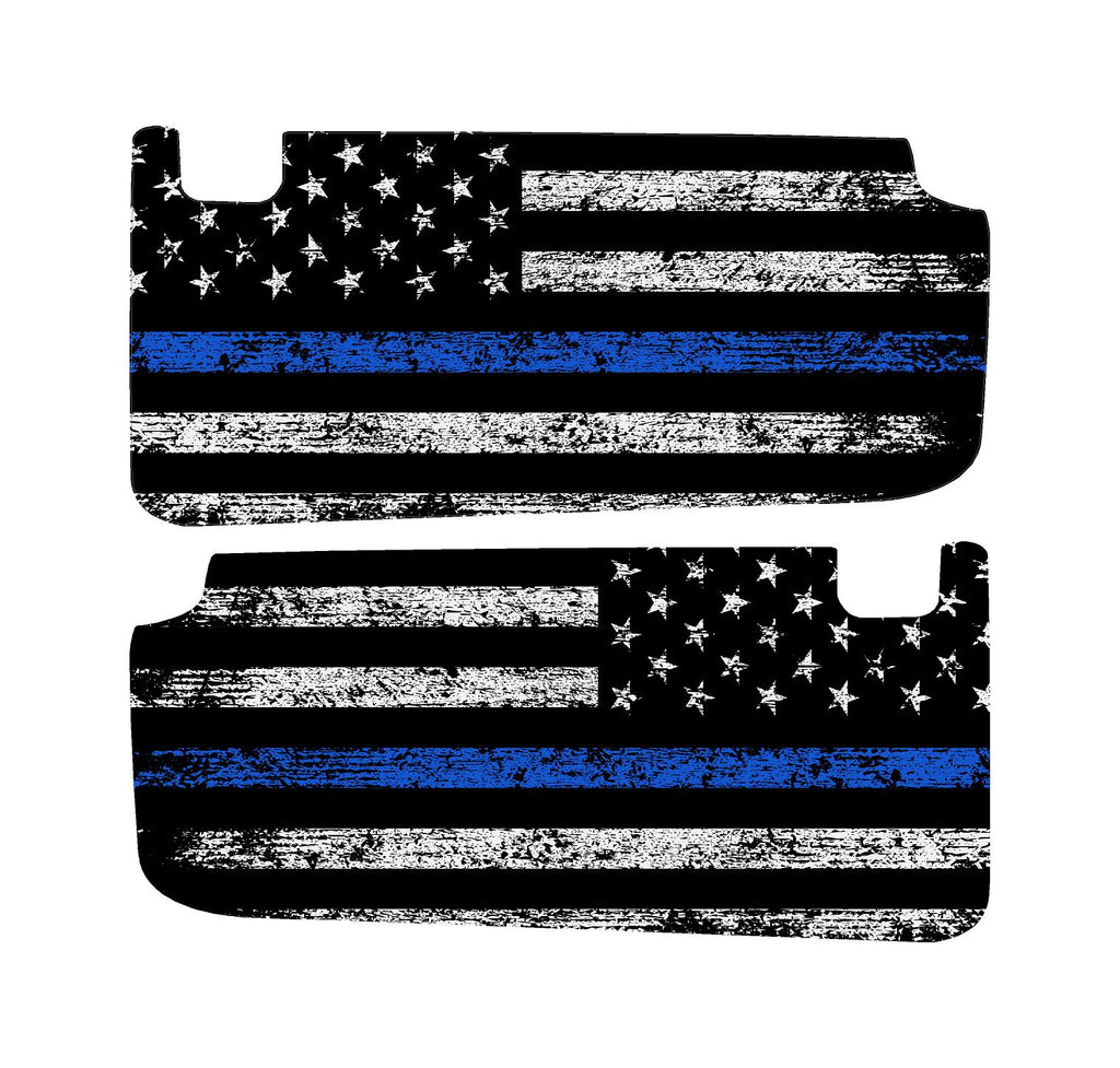 For 2024 Ranger Raptor American Flag Full Coverage Sun Visor Cover Up Decals Stickers 2025