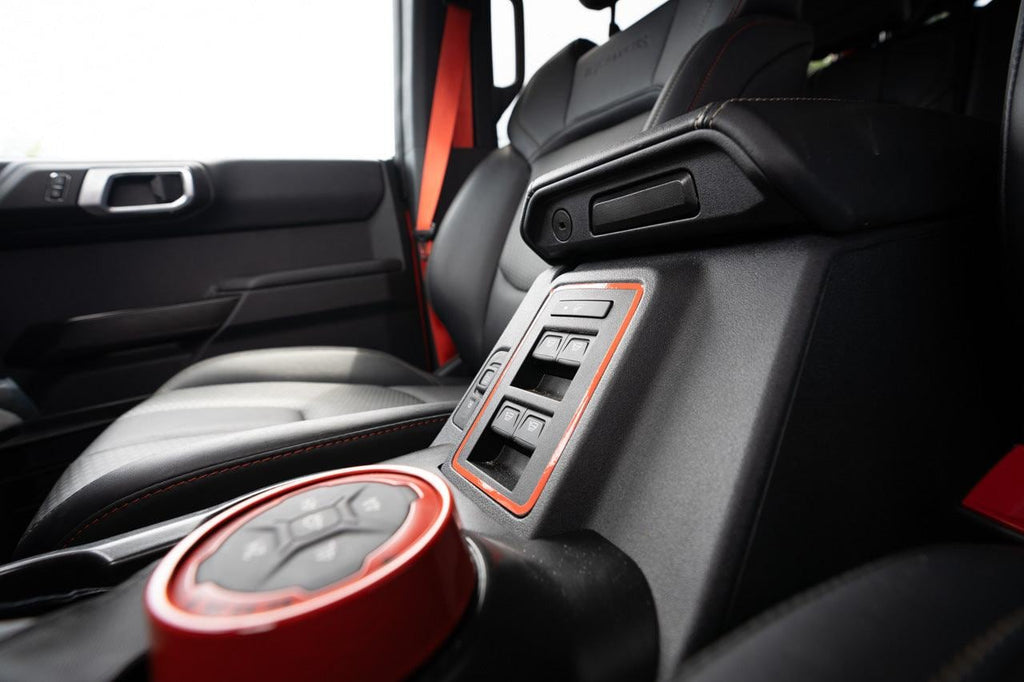Ford Bronco Window & Mirror Switch Trim: Accent Outlines