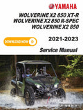 Yamaha 2021 - 2023 Wolverine X2 850 XT-R Service Manual