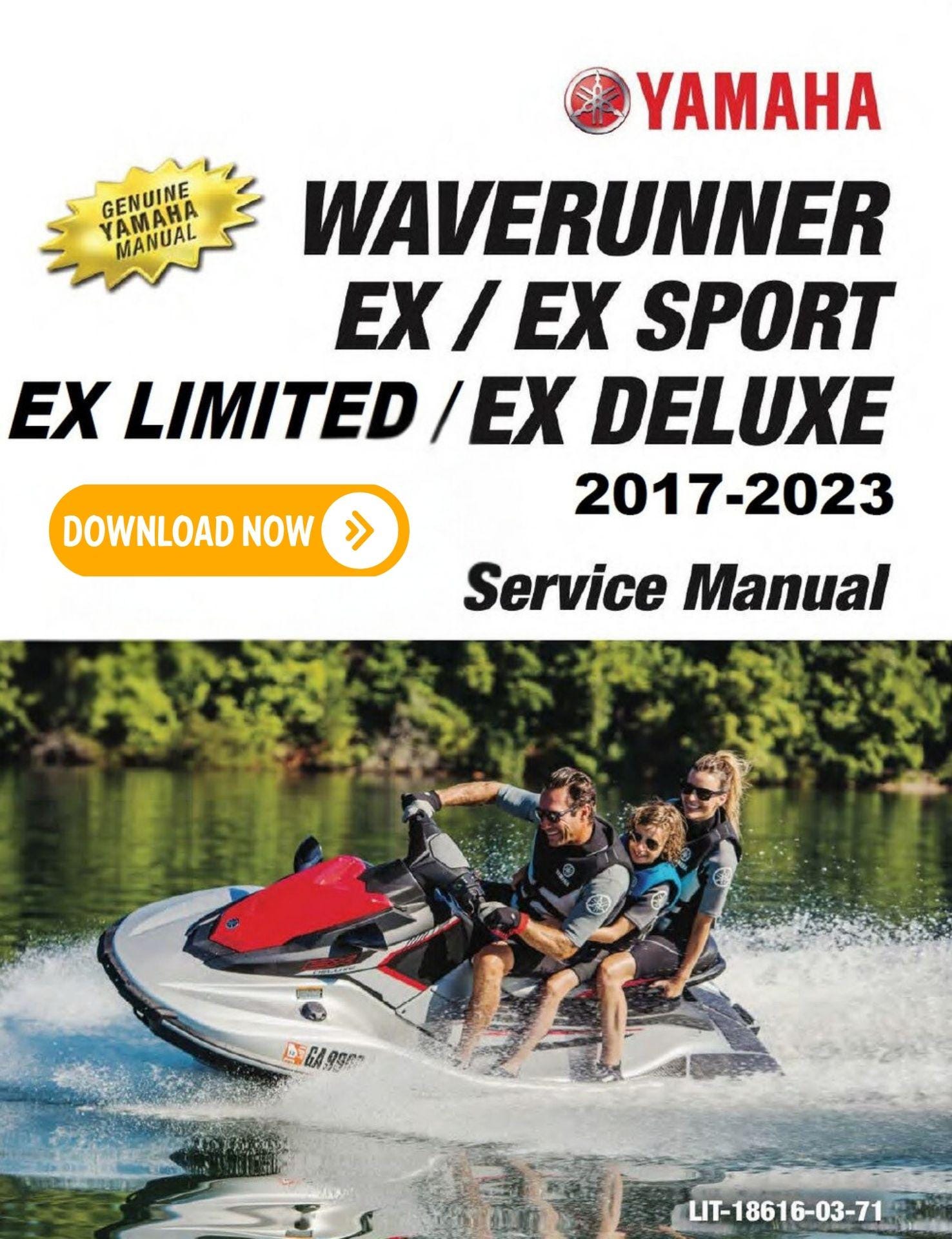 Yamaha 2017 - 2023 Waverunner EX Sport Service Manual