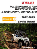 Yamaha 2022-2023 Wolverine RMAX2 1000 XT-R Service Manual