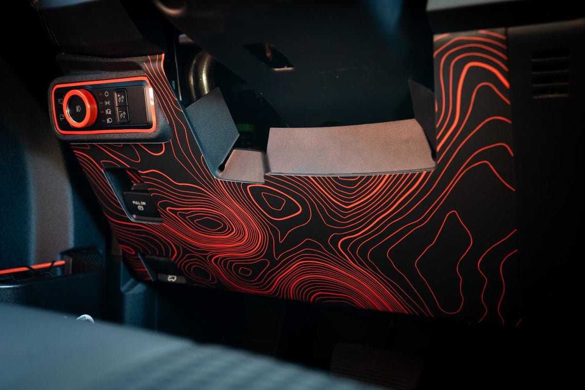 2021+ Bronco Topographic Under Steering - Decals Stickers