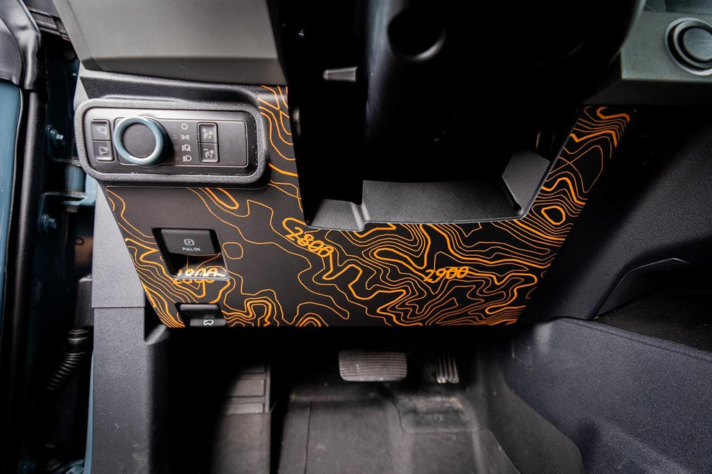 2021 2022 Bronco Topographic Under Steering Type A - Decals Stickers